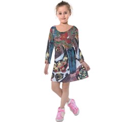 Chochloma Kids  Long Sleeve Velvet Dress by bestdesignintheworld