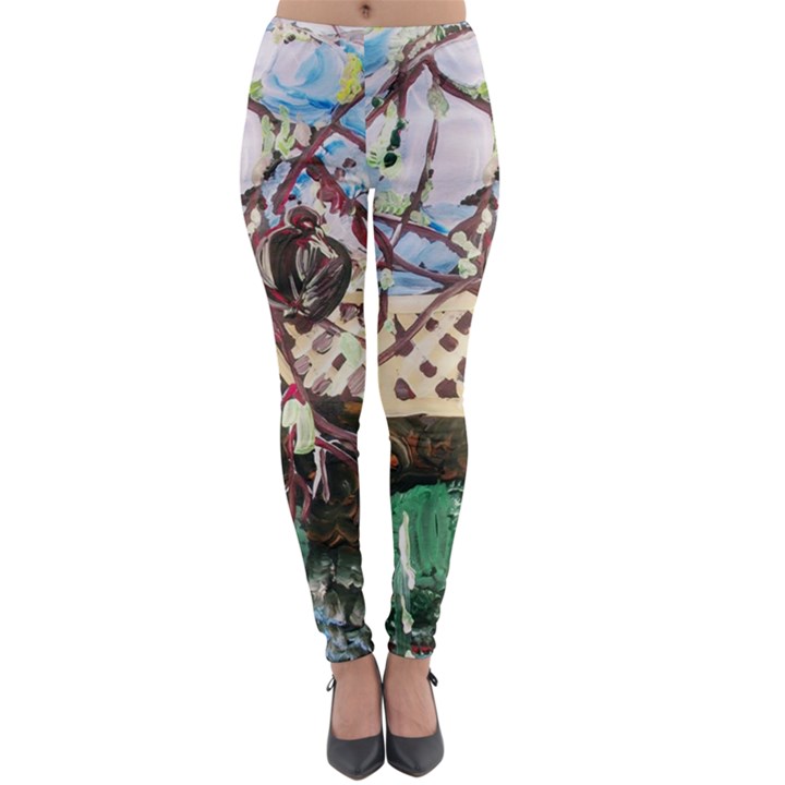 Blooming Tree 2 Lightweight Velour Leggings