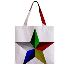 Druze Star Zipper Grocery Tote Bag by abbeyz71