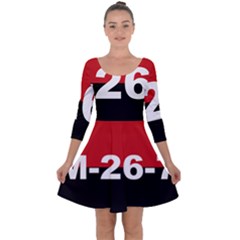 The 26th Of July Movement Flag Quarter Sleeve Skater Dress by abbeyz71