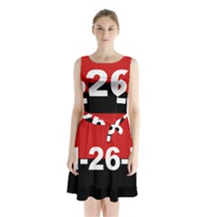 The 26th Of July Movement Flag Sleeveless Waist Tie Chiffon Dress by abbeyz71