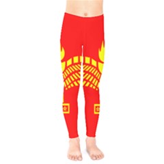 Aramean Syriac Flag Kids  Legging by abbeyz71