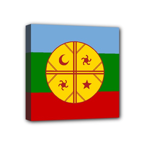 Flag Of The Mapuche People Mini Canvas 4  X 4  by abbeyz71