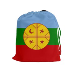 Flag Of The Mapuche People Drawstring Pouches (extra Large) by abbeyz71