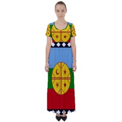Flag Of The Mapuche People High Waist Short Sleeve Maxi Dress by abbeyz71