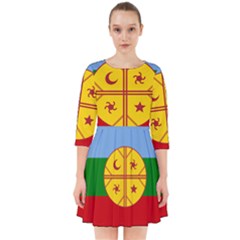 Flag Of The Mapuche People Smock Dress by abbeyz71