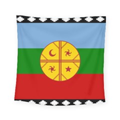 Flag Of The Mapuche People Square Tapestry (small) by abbeyz71