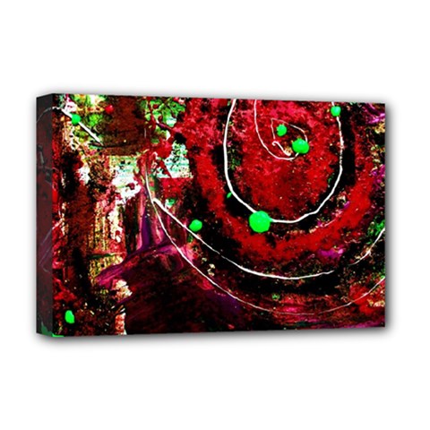 Bloody Coffee 5 Deluxe Canvas 18  X 12   by bestdesignintheworld