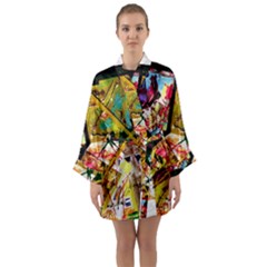 Absurd Theater In And Out Long Sleeve Kimono Robe