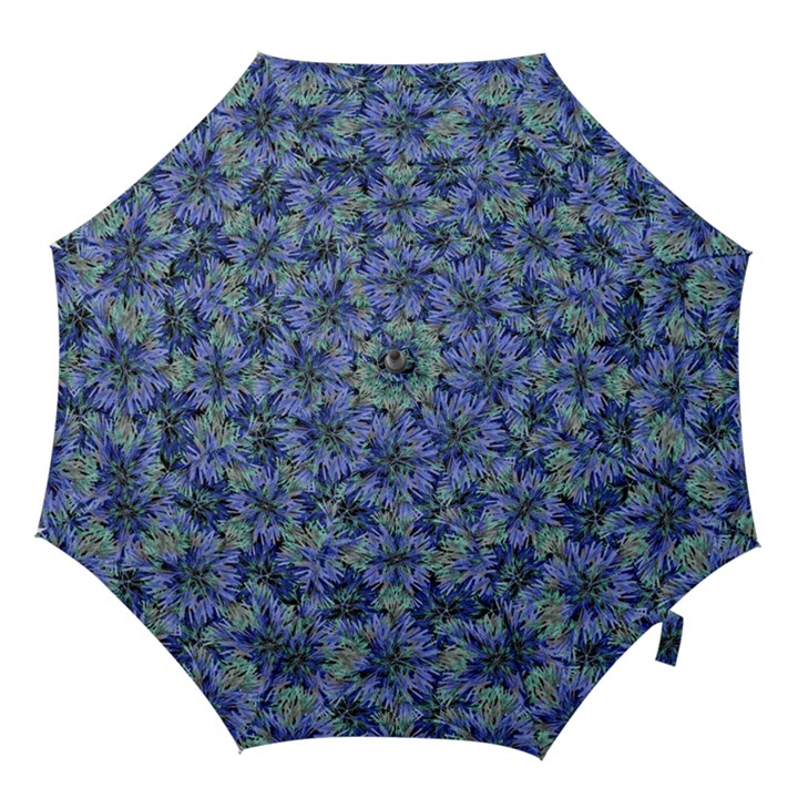 Modern Nature Print Pattern 7200 Hook Handle Umbrellas (Small)