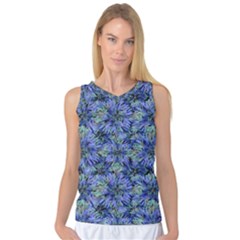 Modern Nature Print Pattern 7200 Women s Basketball Tank Top by dflcprints