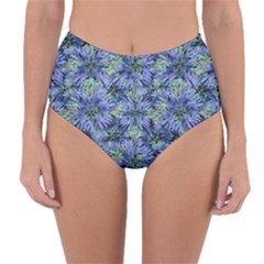 Modern Nature Print Pattern 7200 Reversible High-waist Bikini Bottoms by dflcprints