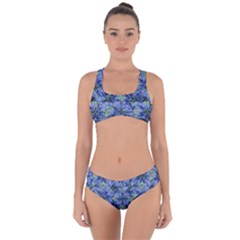 Modern Nature Print Pattern 7200 Criss Cross Bikini Set by dflcprints