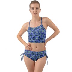 Modern Nature Print Pattern 7200 Mini Tank Bikini Set by dflcprints