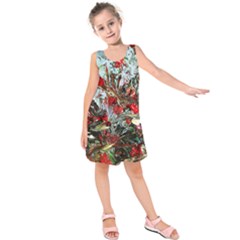 Eden Garden 11 Kids  Sleeveless Dress by bestdesignintheworld