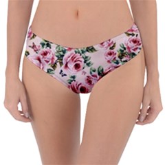 Pink Roses And Butterflies Reversible Classic Bikini Bottoms by CasaDiModa