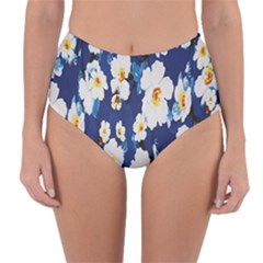 Anemone Print Reversible High-waist Bikini Bottoms by CasaDiModa