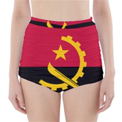 Flag Of Angola High-waisted Bikini Bottoms by abbeyz71