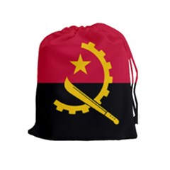 Flag Of Angola Drawstring Pouches (extra Large) by abbeyz71