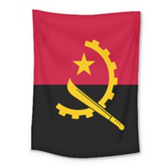 Flag Of Angola Medium Tapestry by abbeyz71