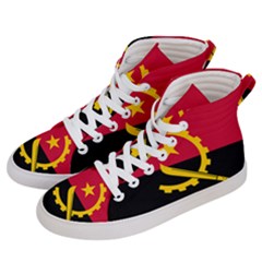 Flag Of Angola Women s Hi-top Skate Sneakers by abbeyz71
