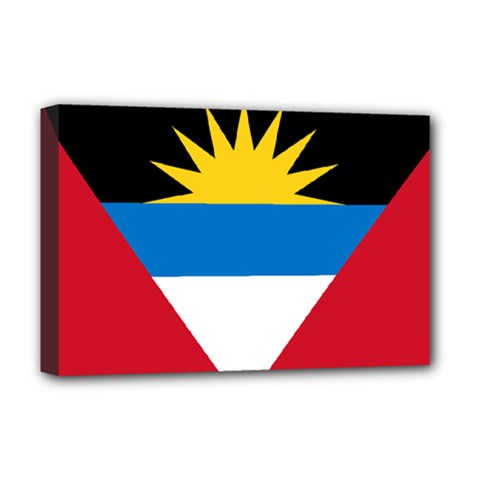 Flag Of Antigua & Barbuda Deluxe Canvas 18  X 12   by abbeyz71