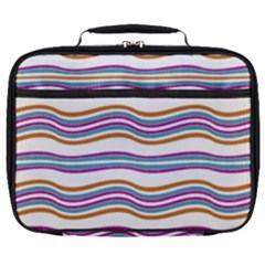 Colorful Wavy Stripes Pattern 7200 Full Print Lunch Bag by dflcprints