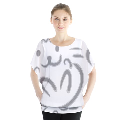 Cat Feline Cute Pet Animal Blouse by Simbadda