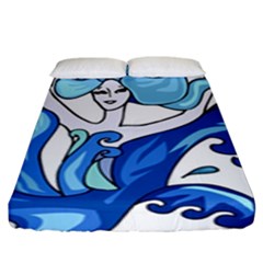 Abstract Colourful Comic Characters Fitted Sheet (King Size)