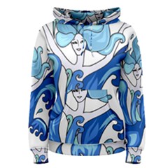 Abstract Colourful Comic Characters Women s Pullover Hoodie