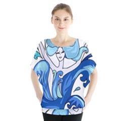 Abstract Colourful Comic Characters Blouse