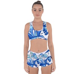 Abstract Colourful Comic Characters Racerback Boyleg Bikini Set