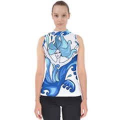 Abstract Colourful Comic Characters Shell Top