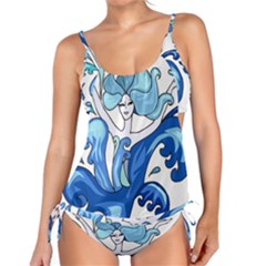 Abstract Colourful Comic Characters Tankini Set