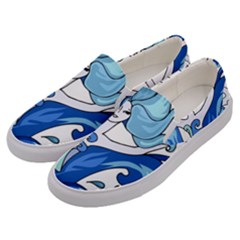 Abstract Colourful Comic Characters Men s Canvas Slip Ons