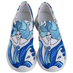 Abstract Colourful Comic Characters Women s Lightweight Slip Ons