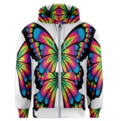 Abstract Animal Art Butterfly Men s Zipper Hoodie by Simbadda