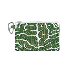 Circuit Anatomy Canvas Cosmetic Bag (small) by Simbadda