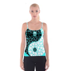 Yin Yang Eastern Asian Philosophy Spaghetti Strap Top