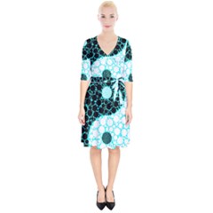 Yin Yang Eastern Asian Philosophy Wrap Up Cocktail Dress