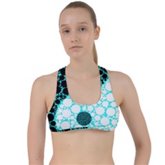 Yin Yang Eastern Asian Philosophy Criss Cross Racerback Sports Bra by Simbadda