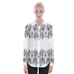 Vintage Ornamental Decorative Womens Long Sleeve Shirt