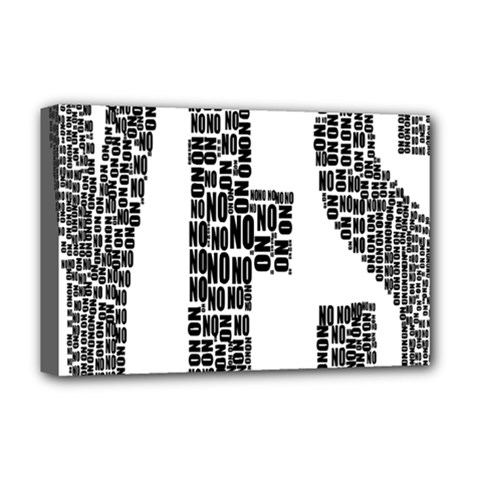 Yes No Typography Type Text Words Deluxe Canvas 18  X 12   by Simbadda