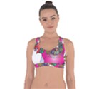 Elephant Pachyderm Animal Cross String Back Sports Bra View1