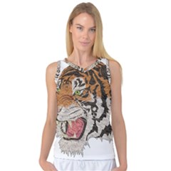 Tiger Tiger Png Lion Animal Women s Basketball Tank Top by Simbadda