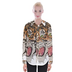 Tiger Tiger Png Lion Animal Womens Long Sleeve Shirt