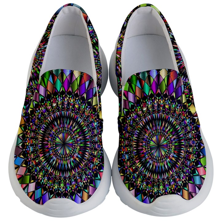 Mandala Decorative Ornamental Kid s Lightweight Slip Ons