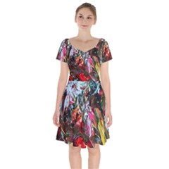 Eden Garden 6 Short Sleeve Bardot Dress by bestdesignintheworld