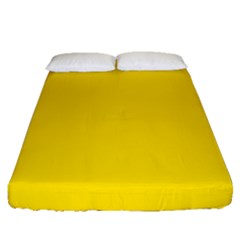 Civil Flag Of Andorra Fitted Sheet (queen Size)