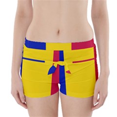 Civil Flag Of Andorra Boyleg Bikini Wrap Bottoms by abbeyz71